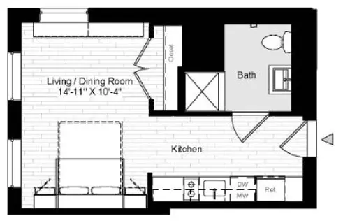 280 Ashland Place floor plan