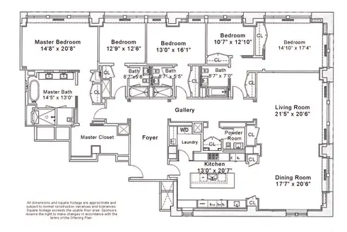 212 Fifth Avenue #15AA floor plan