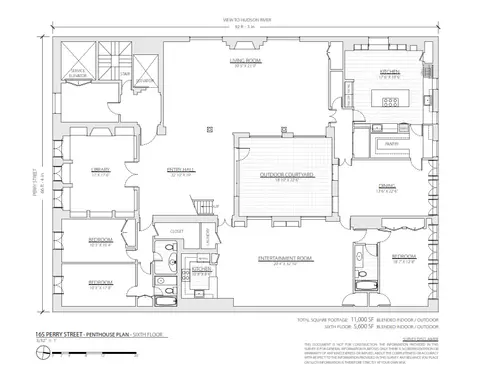 165 Perry Street #PENTHOUSE floor plans