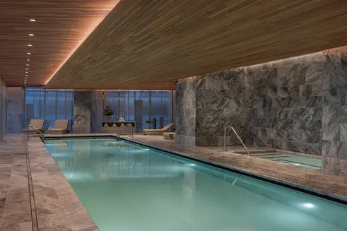 One High Line indoor pool and hot tub