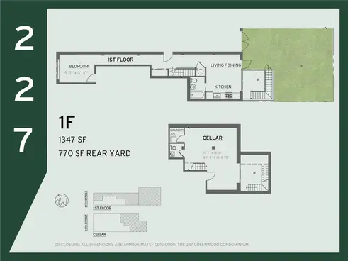 227 34th Street #1F floor plan