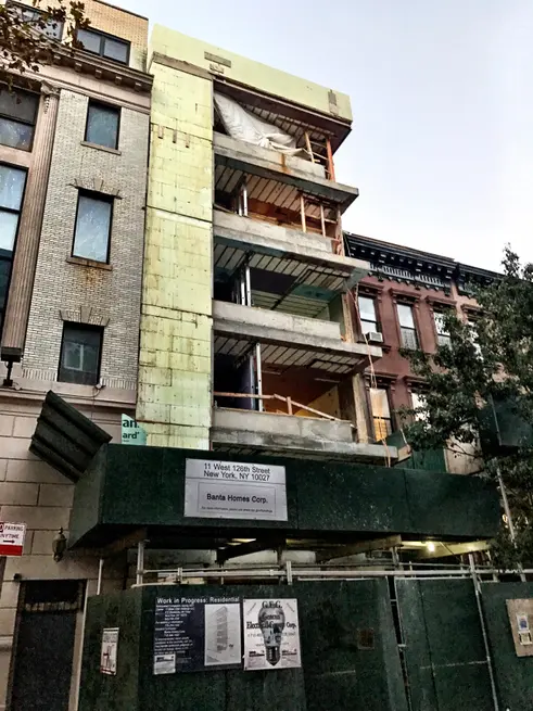 11 West 126th Street Construction