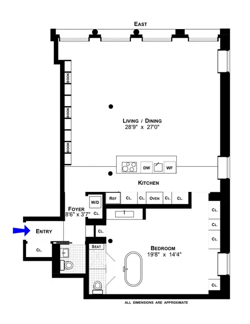 95 Greene Street #2E floor plan