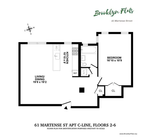 61 Martense Street #2C floor plan