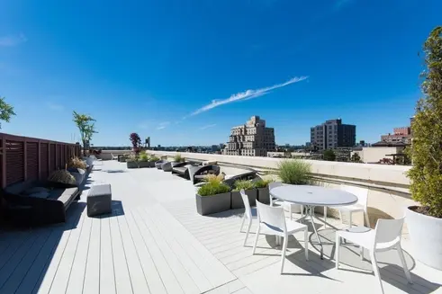Roof deck lounge areas