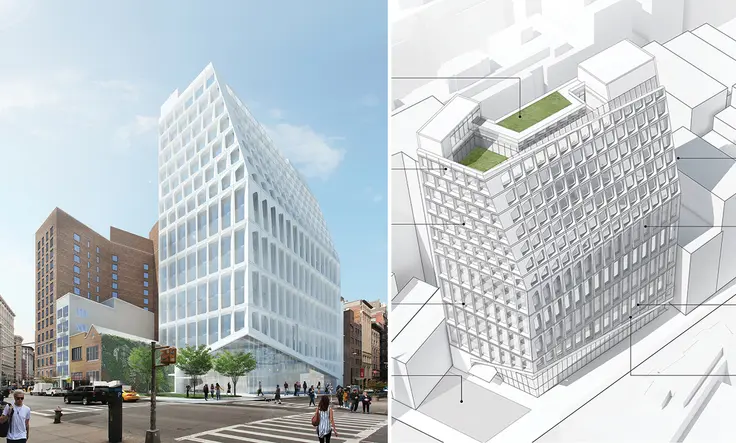 CetraRuddy's concept for office building at 799 Broadway (CetraRuddy Architects)