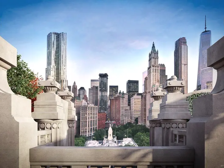 The view from 49 Chambers (The Chetrit Group / Douglas Elliman)