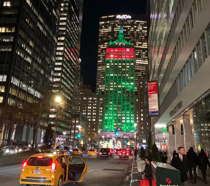 A festive and bustling Park Avenue streetscape via CityRealty