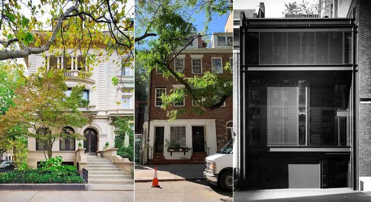 A selection of townhouses set to go before the Landmarks Preservation Commission