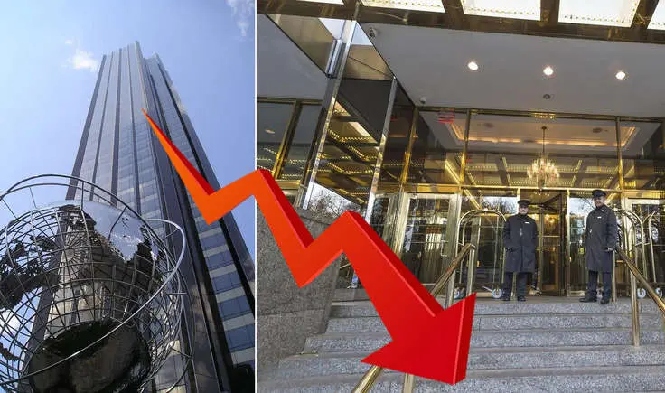 Sale prices in Trump-branded condos have declined by 25% since 2016