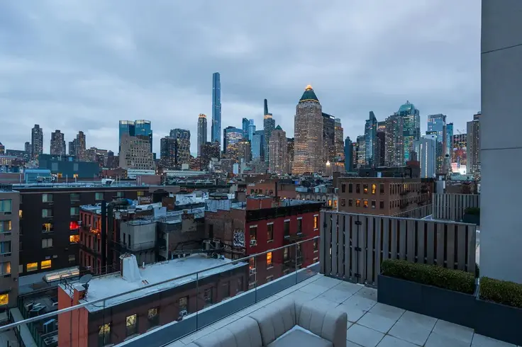 Old buildings and new construction alike as seen from Bloom on Forty Fifth (Douglas Elliman)