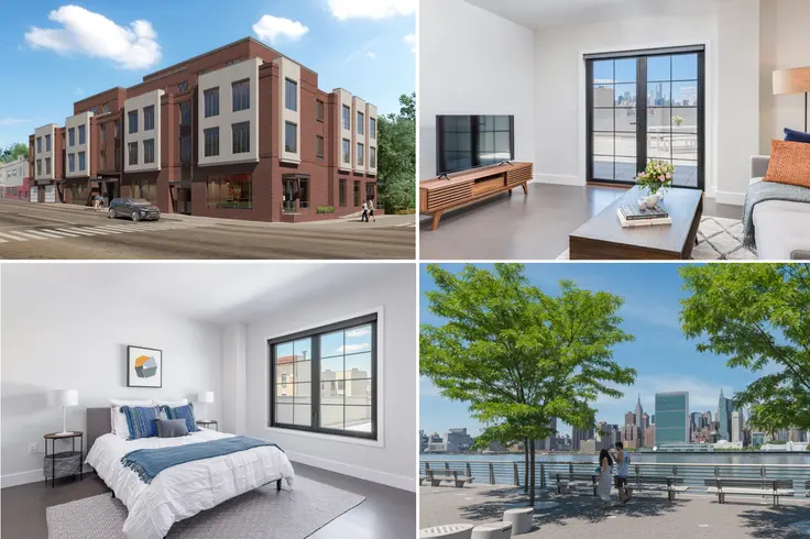 Crescent Iron House in the Dutch Kills section of Long Island City is now renting townhouse-style apartments priced from an attainable $2,300/month  (Photos via Modern Spaces)