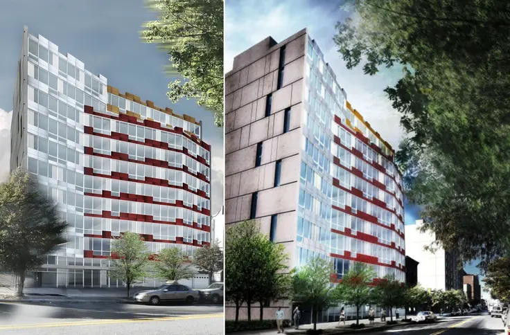 A 10-story mixed-use building with 54 rentals is planned for 1618 Fulton Street in Bedford-Stuyvesant, Brooklyn (Photo Credit: RKTB Architects)