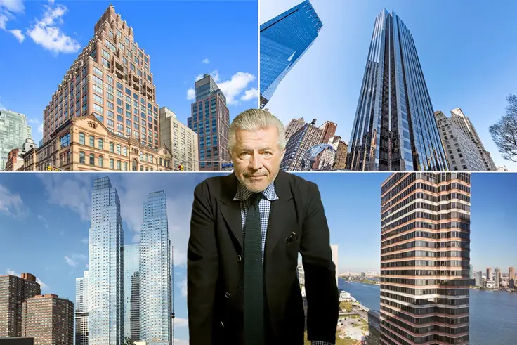 Costas Kondylis (via The Real Deal) and his projects The Beekman Regent, Trump International, Silver Towers & Manhattan Place