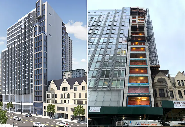 Rendering of 214 West 72nd Street via Cohen Commercial Properties; Photo via Dayton in Manhattan