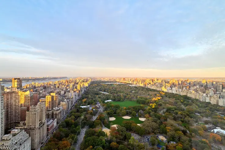 Views of New York City and Central Park as seen from 220 Central Park South, home of the past week's top sale (Vornado Realty Trust)