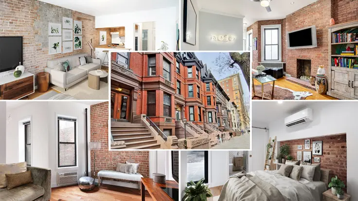 Available sales listings in NYC featuring exposed brick walls