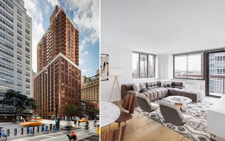 The Ellington at 260 West 52nd Street in Midtown West (All images via Rose Associates)
