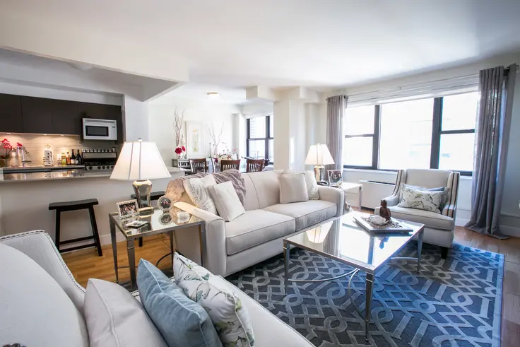Stonehenge 33 offers renovated apartments with high-end finishes. (Image via Stonehenge NYC)