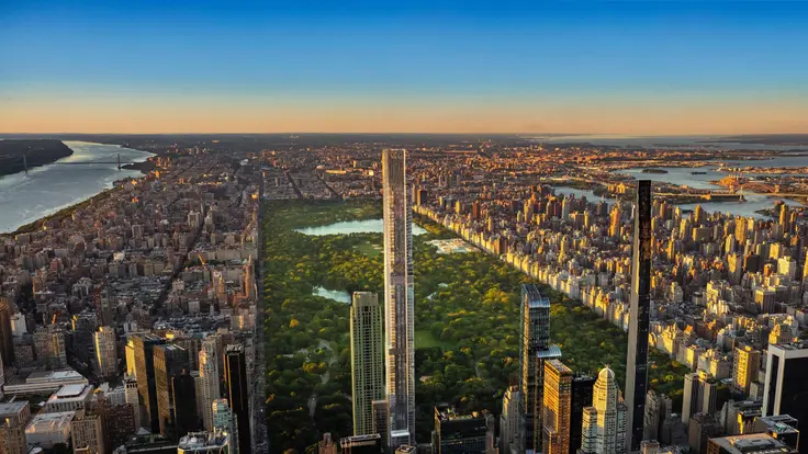 (l-r) Central Park Tower and 111 West 57th Street, homes of the top two sales of the past week. (Extell)