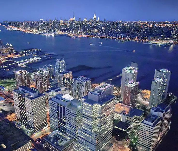 The LeFrak Organization's Newport development spans 600 acres on the banks of the Hudson River.