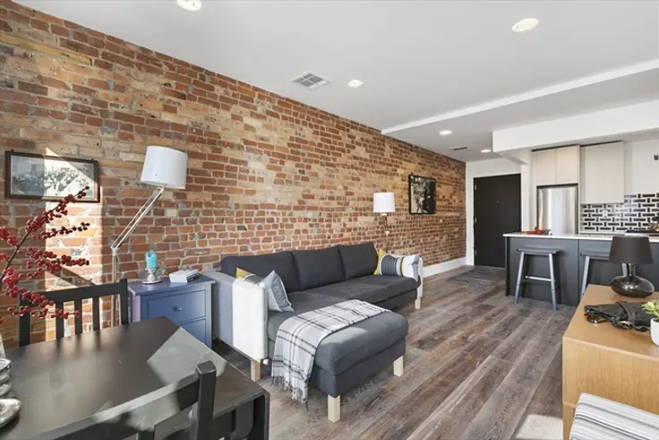 923 Bedford Avenue in Bedford-Stuyvesant, Brooklyn was recently renovated and converted to a 6-unit rental. (Image via Corcoran) 