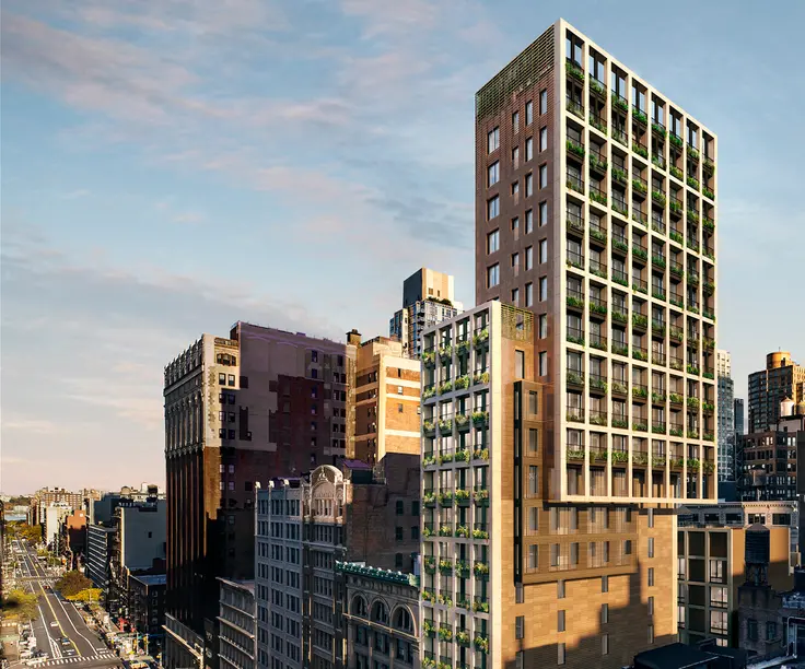 All renderings and images of Flatiron House via Corcoran