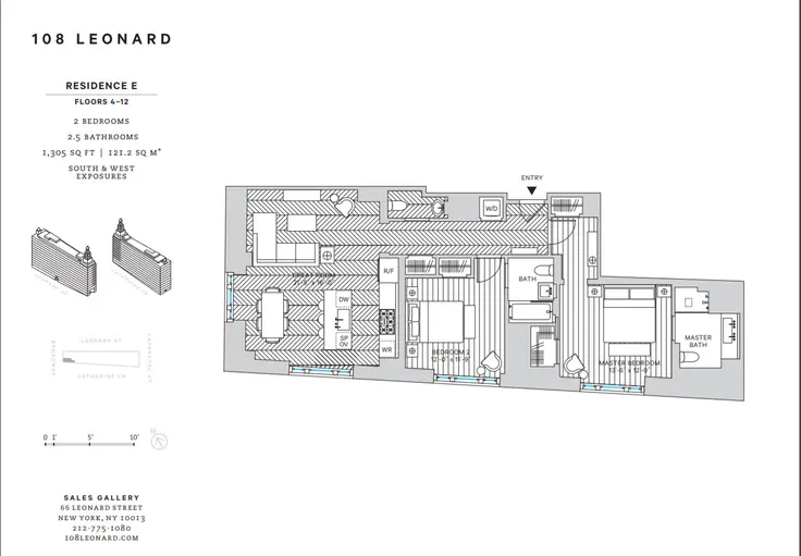 108 Leonard Street floor plan