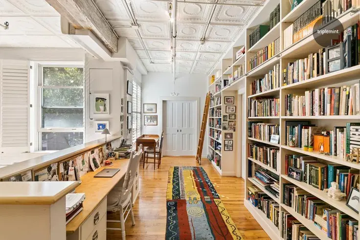 A 2.8M loft in Chelsea offers the ultimate library (Triplemint)