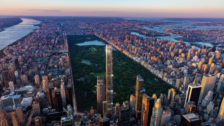 All images of Central Park Tower via Extell