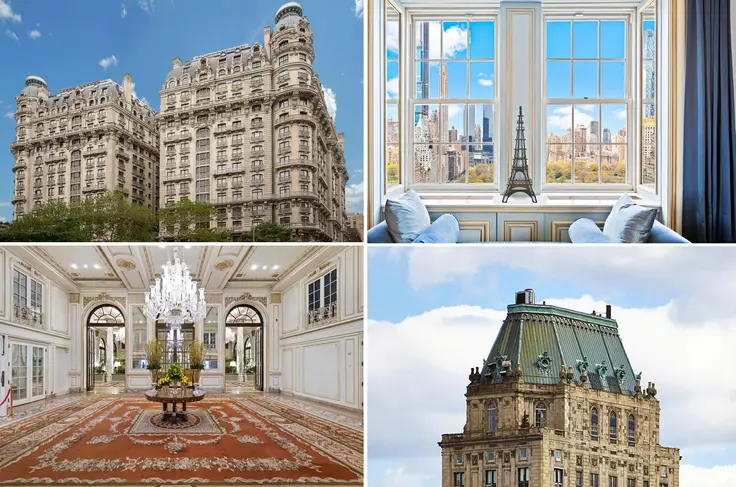 Beaux-Art and French-Renaissance-style buildings and spaces in NYC