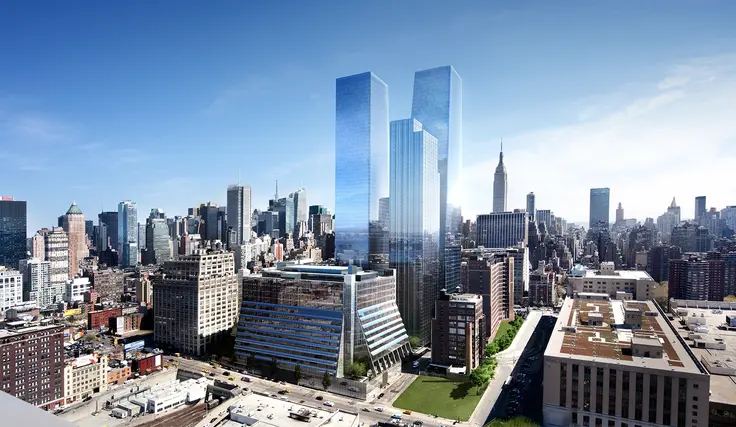 Rendering of Manhattan West with the Eugene (Brookfield Properties)