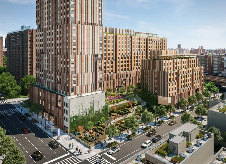 New renderings of Sendero Verde, the 100% affordable passive house project coming to East Harlem (All renderings courtesy of Handel Architects)
