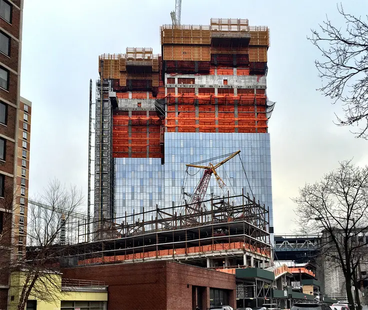 One Manhattna Square from Cherry Street; CityRealty