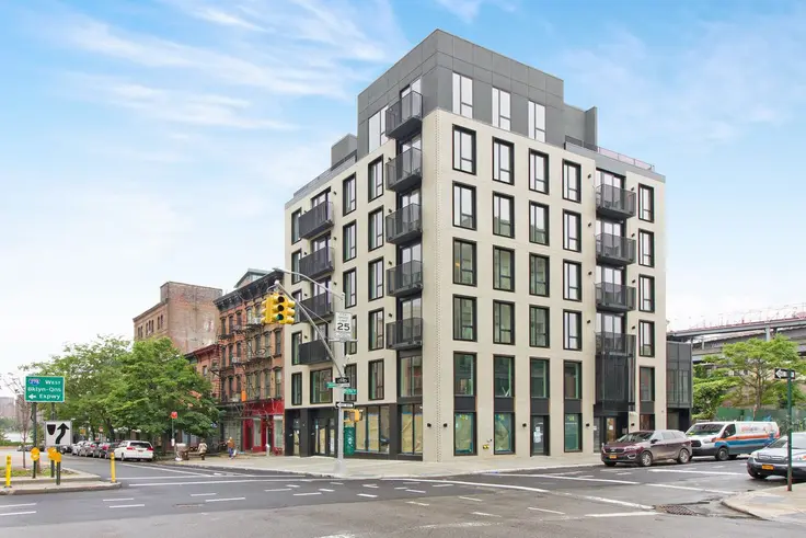 Leasing has launched at this new 17-unit rental building at 49 Broadway in South Williamsburg. (Image via EXR)