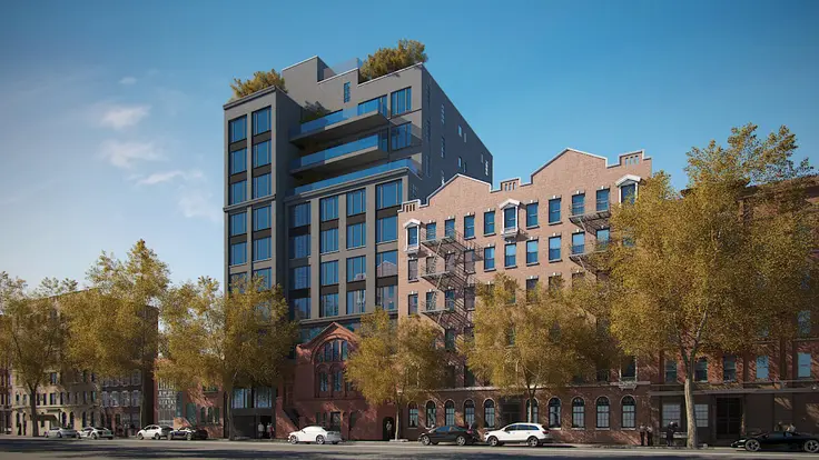 A rendering of the new development at 124 West 16th Street (DHD Architecture)