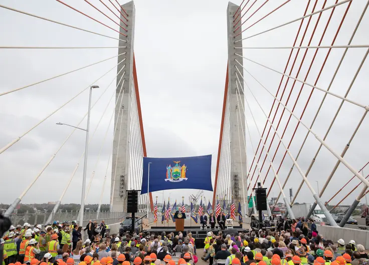 Opening ceremony of the Kosciuszko Bridge. Credit: Office of Governor Andrew M. Cuomo via flickr