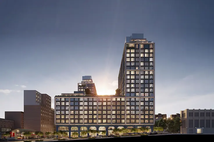 All renderings of Front and York via Williams New York