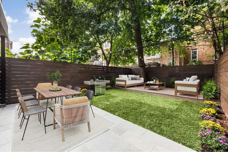 A suburban backyard? Try a private garden in Brooklyn. (206 Montrose Street via Elliman)