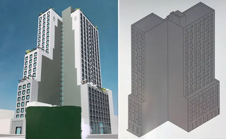 Renderings posted for new residential tower planned at 10 Nevins Street/299-301 Livingston Street