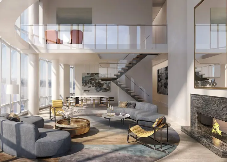 Fifteen Hudson Yards penthouse 88B, via Related-Oxford