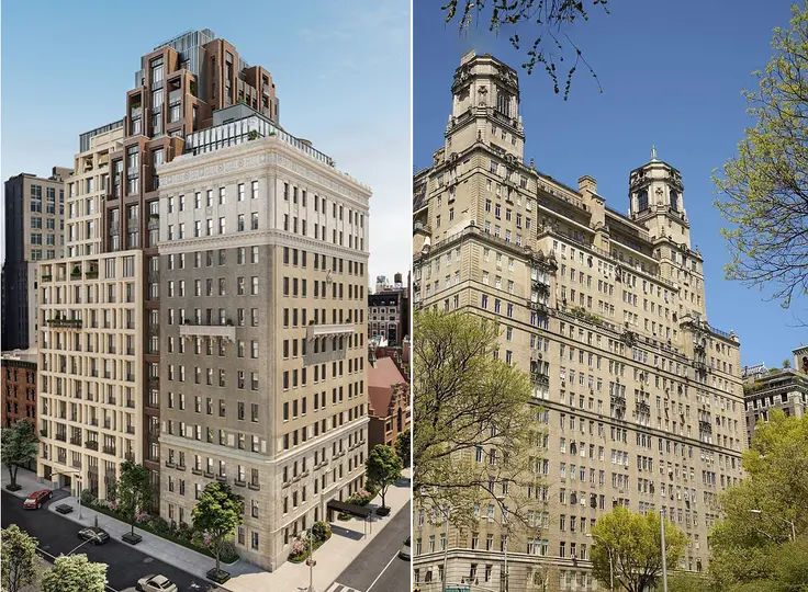 (l-r) 378 West End Avenue and The Beresford, home of the top two sales of the past week