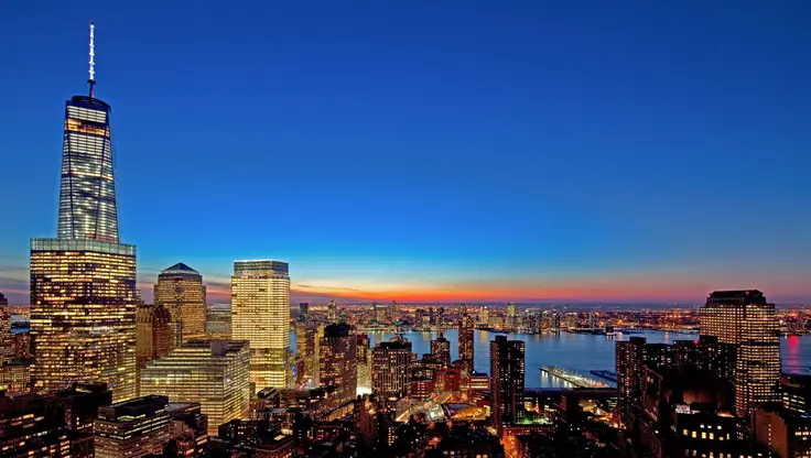 The Tribeca skyline (Image via Related Rentals)