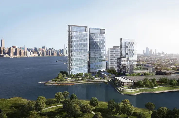 Rendering of the Calyer Place project via New York Construction Report