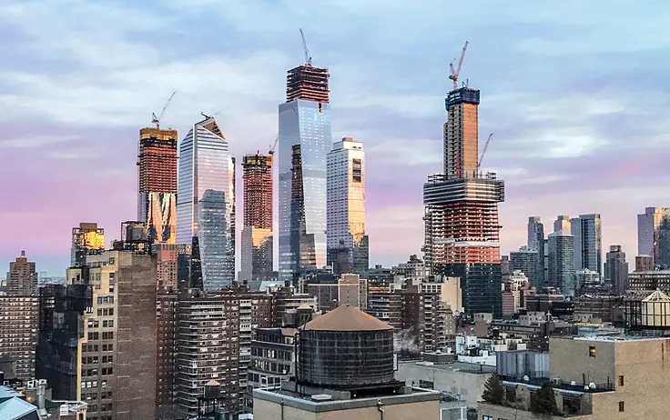 Hudson Yards (left). Photo by CityRealty