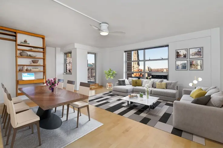 501 West 123rd Street, #19H is a one-bedroom listed for an approachable $529K
