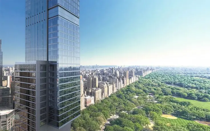 Rendering of Central Park Tower via YIMBY