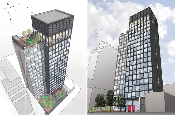 Citizenm Hotel renderings; SBJ Group / concrete