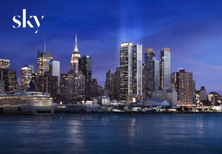 Sky, located on 42nd Street & 11th Avenue, is the largest rental building in Manhattan. The building is offering one month of free rent.