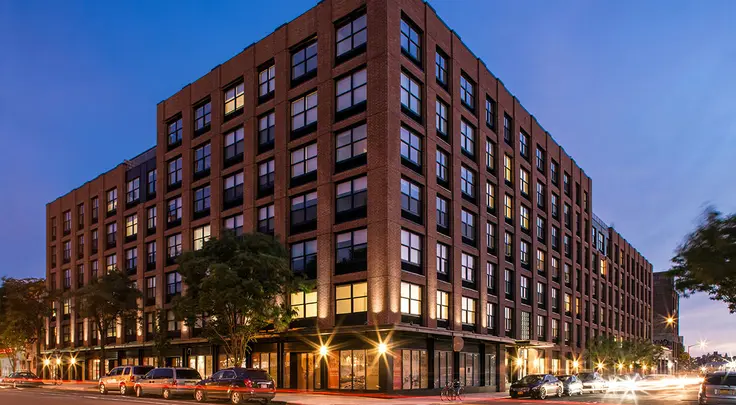 Eleven33, a rental building at 1133 Manhattan Avenue in Greenpoint, Brooklyn (via Domain Companies)